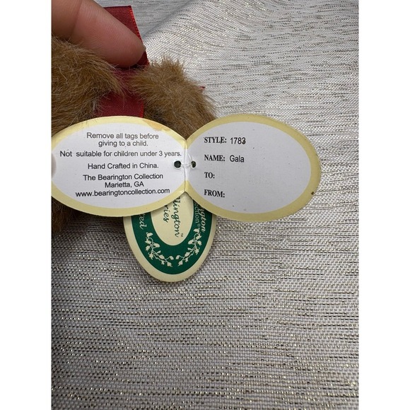 Bearington Collection Granny Smith" teddy bear - Picture 8 of 9